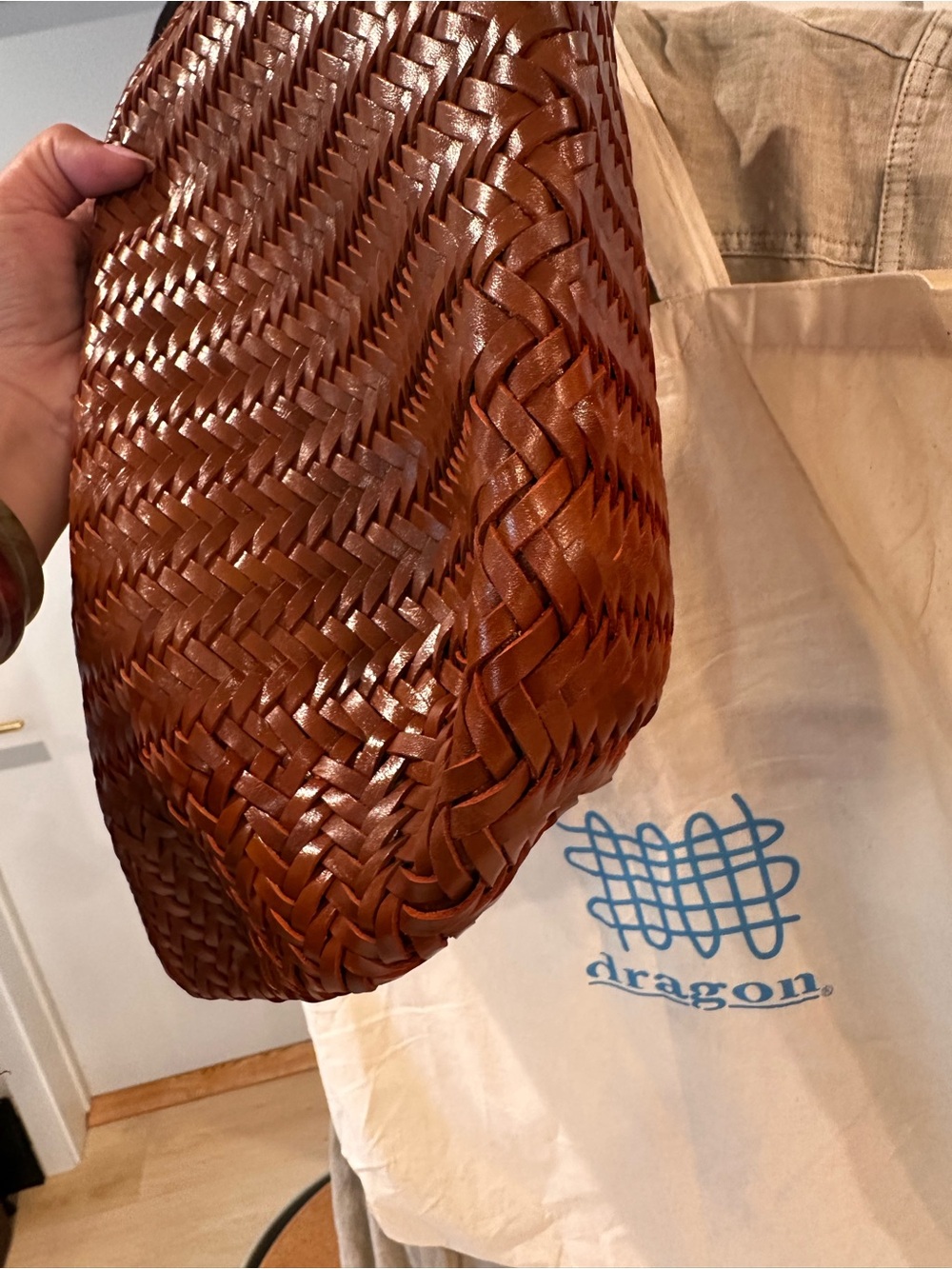 Dragon Diffusion Nantucket Basket Bag in Tan - Picture 5 of 12